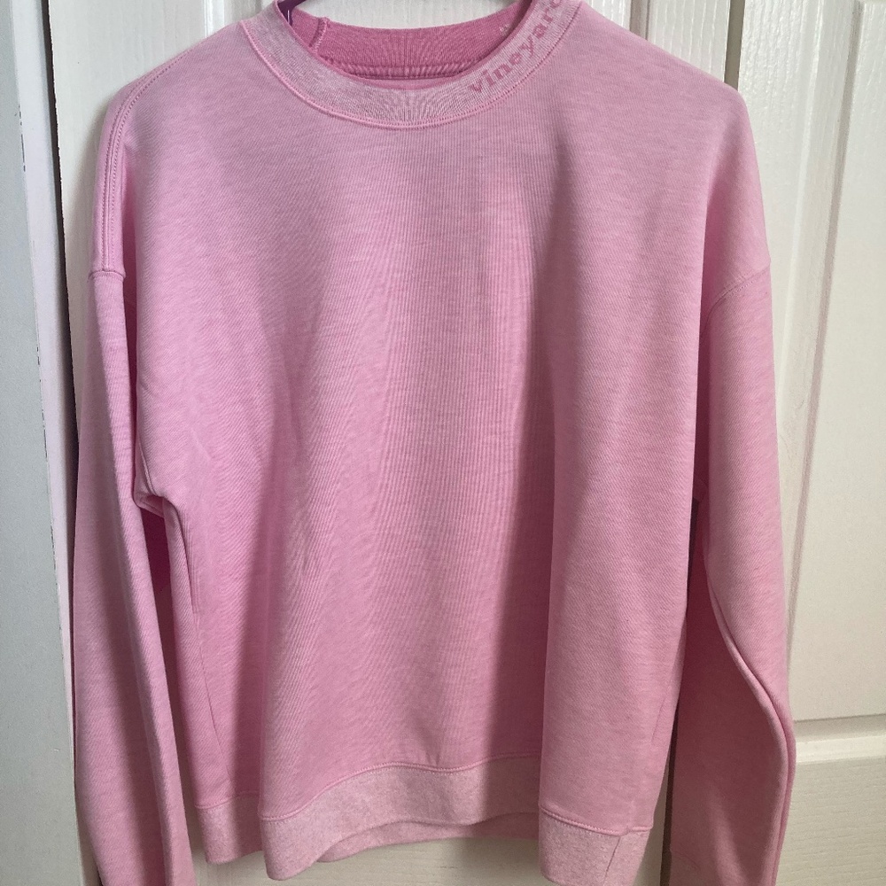 Pink Vineyard Vines Performance Long-Sleeve Shirt XS